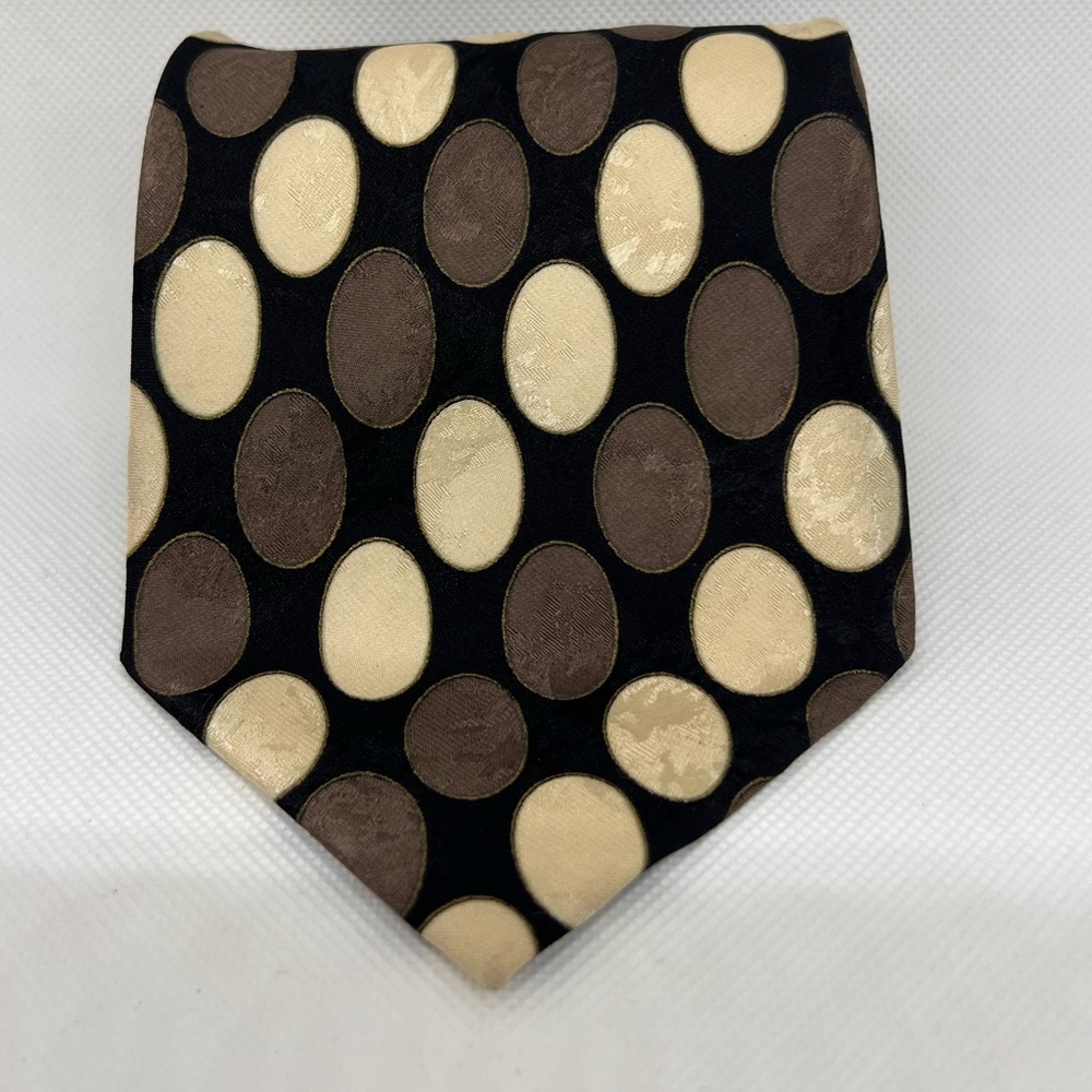 EUC Vintage Fratelli Oval Print Tie - Picture 2 of 8